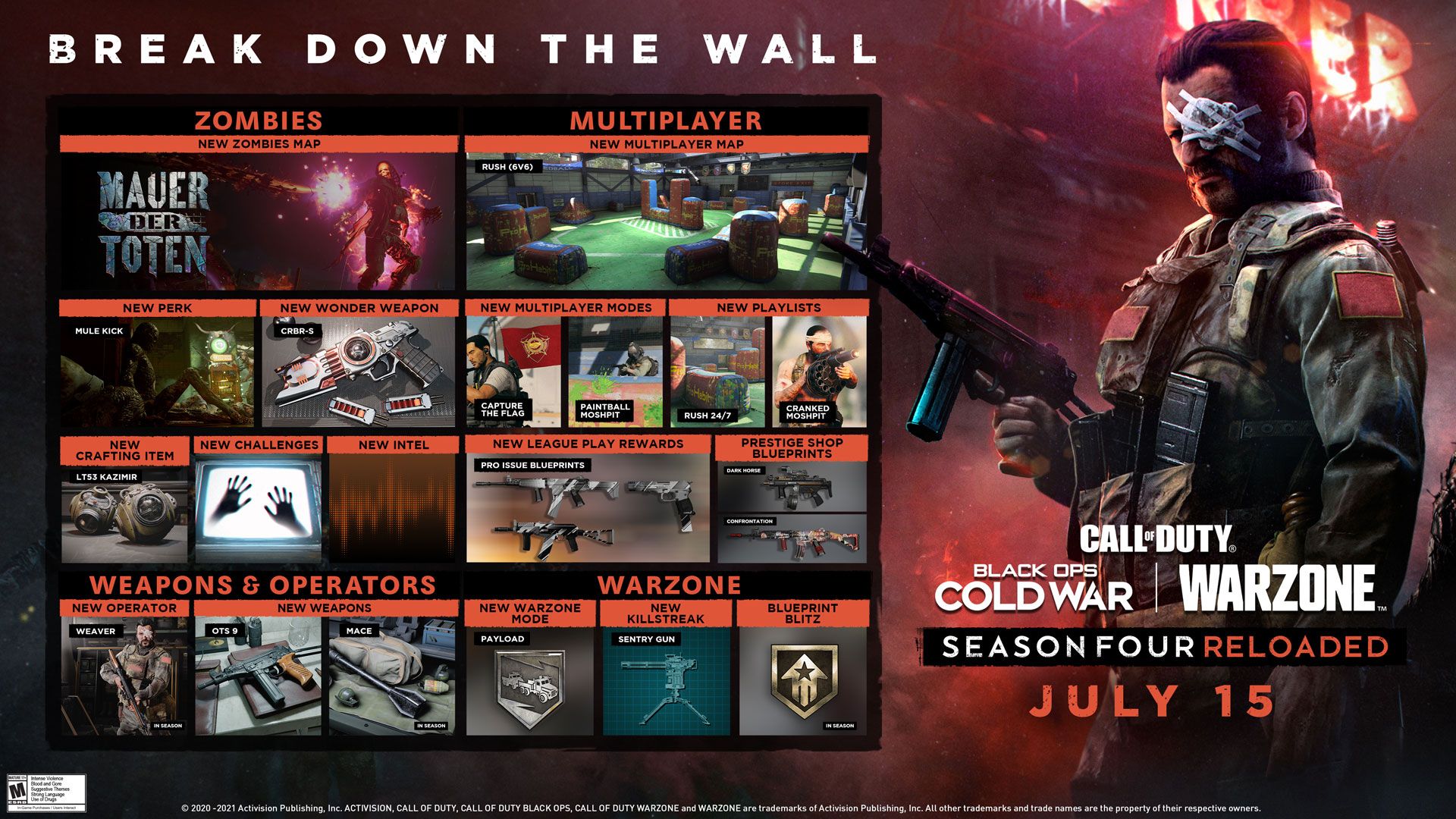 Call of Duty Black Ops and Warzone Get Massive Content Update for Season 4 Launch